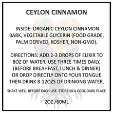 Load image into Gallery viewer, CEYLON CINNAMON TONIC ELIXIR 2OZ/60ML (FREE SHIPPING)