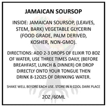 Load image into Gallery viewer, JAMAICAN SOURSOP TONIC ELIXIR 2OZ/60ML (FREE SHIPPING)