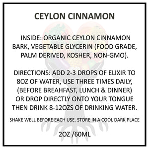 CEYLON CINNAMON TONIC ELIXIR 2OZ/60ML (FREE SHIPPING)