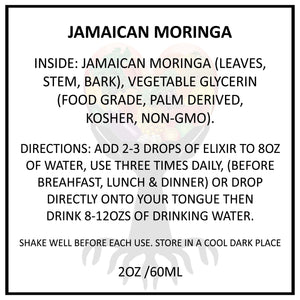 JAMAICAN MORINGA TONIC ELIXIR 2OZ/60ML (FREE SHIPPING)